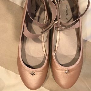 Mayoral leather flats size 37 big girl